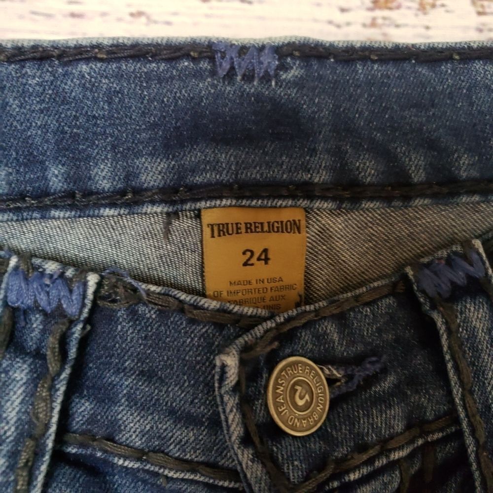 True Religion Cora Super T Slim Straight Jean 24 - Picture 5 of 13